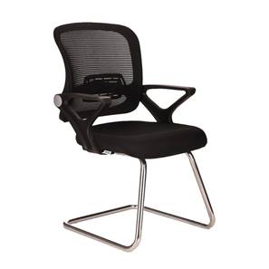 Study Chair Design Loca Leatherette Study Chair in Black Colour