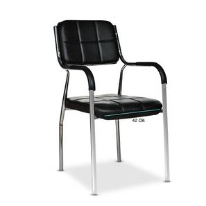 Study Chair Design Indus Leatherette Study Chair in Black Colour