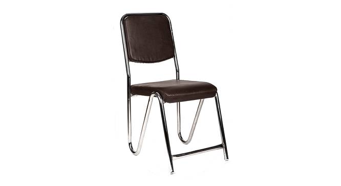 Donald Visitor Chair - Black,Brown (Brown) by Urban Ladder - Front View Design 1 - 847224