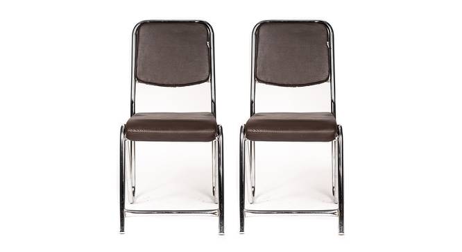 Donald Visitor Chair - Black,Brown (Brown) by Urban Ladder - Design 1 Side View - 847230