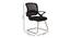 Loca Visitor Chair- Black (Black) by Urban Ladder - Rear View Design 1 - 847241