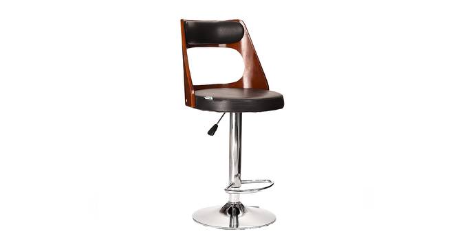 Tawang Bar Stool - Black Brown (Chrome Finish) by Urban Ladder - Front View Design 1 - 847251