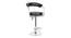Stanley Bar Stool - Black Brown (Chrome Finish) by Urban Ladder - Front View Design 1 - 847252