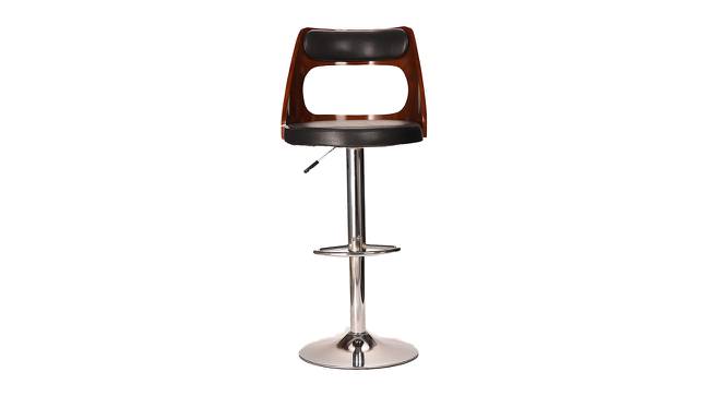 Tawang Bar Stool - Black Brown (Chrome Finish) by Urban Ladder - Design 1 Side View - 847257