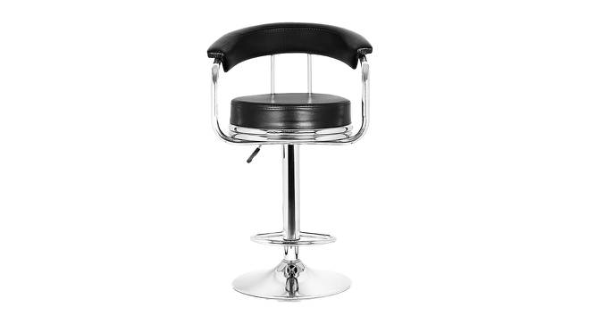 Stanley Bar Stool - Black Brown (Chrome Finish) by Urban Ladder - Design 1 Side View - 847259