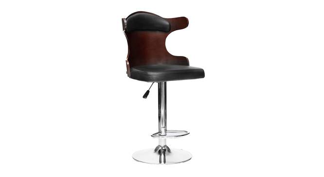 Shillong Bar Stool - Black Brown (Chrome Finish) by Urban Ladder - Front View Design 1 - 847262