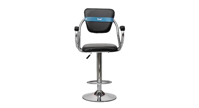 Fuji Bar Stool - Black Brown (Chrome Finish) by Urban Ladder - Front View Design 1 - 847276