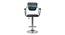 Fuji Bar Stool - Black Brown (Chrome Finish) by Urban Ladder - Front View Design 1 - 847276