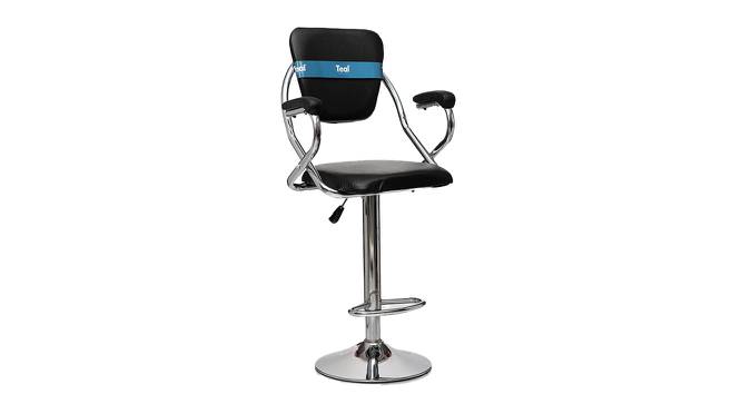Fuji Bar Stool - Black Brown (Chrome Finish) by Urban Ladder - Design 1 Side View - 847279
