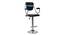 Fuji Bar Stool - Black Brown (Chrome Finish) by Urban Ladder - Design 1 Side View - 847279