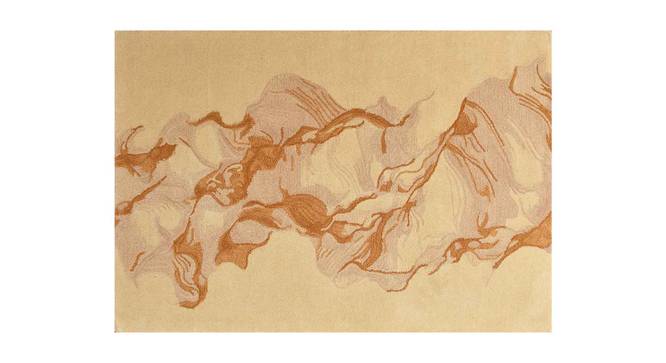 Mirage Gold Wool Carpet (Gold, 6 x 9 Feet Carpet Size) by Urban Ladder - Design 1 Side View - 847428