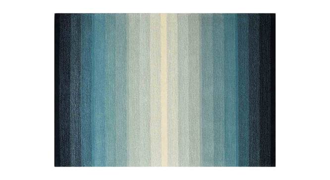 Savoy Blue Wool Carpet (Blue, 6 x 9 Feet Carpet Size) by Urban Ladder - Design 1 Side View - 847440