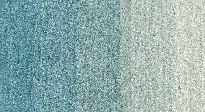Savoy Blue Wool Carpet (Blue, 4 x 6 Feet Carpet Size) by Urban Ladder - Ground View Design 1 - 847484