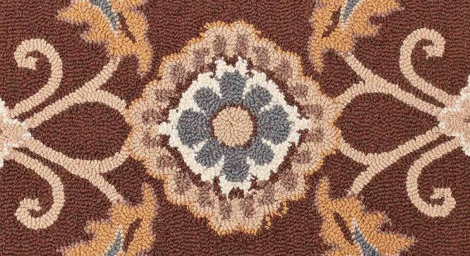 Blaine Brown Wool Carpet (Brown, 4 x 6 Feet Carpet Size) by Urban Ladder - Ground View Design 1 - 847514
