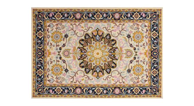 Bardot White Wool Carpet (White, 6 x 9 Feet Carpet Size) by Urban Ladder - Design 1 Side View - 847643