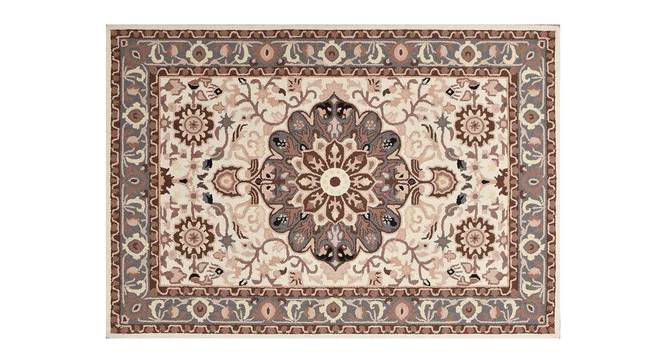Rickman Beige Wool Carpet (Beige, 4 x 6 Feet Carpet Size) by Urban Ladder - Design 1 Side View - 847644