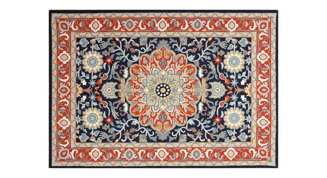 Reden Orange Wool Carpet (Orange, 6 x 9 Feet Carpet Size) by Urban Ladder - Design 1 Side View - 847652