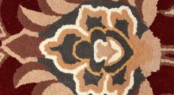Metoh Red Wool Carpet (Red, 5 x 8 Feet Carpet Size) by Urban Ladder - Ground View Design 1 - 847665