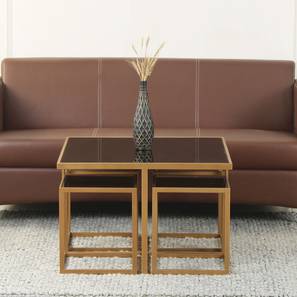 claymint Valentino Square Metal Coffee Table in Golden Finish-picture-14