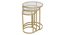 Nelson Nesting Side Table Set of 3 - 1-93-1-3 (Golden Finish) by Urban Ladder - Design 1 Side View - 847835