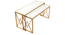 Valentino Frosted Glass Nesting Coffee Table in Dark Gold Finish - 1-96-1-17 (Golden Finish) by Urban Ladder - Ground View Design 1 - 847851