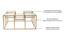 Valentino Clear Glass Bunching Coffee Table in Dark Gold Finish - 1-96-1-6 (Golden Finish) by Urban Ladder - Ground View Design 1 - 847854