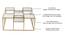 Valentino Glass Mirror Bunching Coffee Table in Dark Gold Finish - 1-96-1-8 (Golden Finish) by Urban Ladder - Ground View Design 1 - 847856