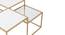 Valentino Glass Mirror Bunching Coffee Table in Dark Gold Finish - 1-96-1-4 (Golden Finish) by Urban Ladder - Rear View Design 1 - 847869