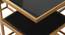 Valentino Black Glass Nesting Coffee Table in Dark Gold Finish - 1-96-1-10 (Golden Finish) by Urban Ladder - Rear View Design 1 - 847872
