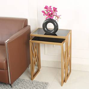 claymint Valentino Metal Side Table in Golden Finish-picture-19