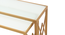 Valentino Frosted Glass Nesting Coffee Table in Dark Gold Finish - 1-96-1-17 (Golden Finish) by Urban Ladder - Ground View Design 1 - 847878