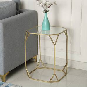claymint Hammond Metal Side Table in Golden Finish-picture-11