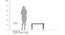 Valentino Frosted Glass Nesting Coffee Table in Dark Gold Finish - 1-96-1-17 (Golden Finish) by Urban Ladder - Design 1 Dimension - 847898