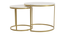 Nelson Nesting Set of 2 Coffee Table - 1-93-1-4 (Golden Finish) by Urban Ladder - Front View Design 1 - 847908