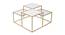 Valentino Glass Mirror Bunching Coffee Table in Dark Gold Finish - 1-96-1-4 (Golden Finish) by Urban Ladder - Front View Design 1 - 847915