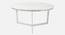 Hammond Marble Coffee Table In Chrome Finish - 1-65-1-1 (Chrome Finish) by Urban Ladder - Front View Design 1 - 847919