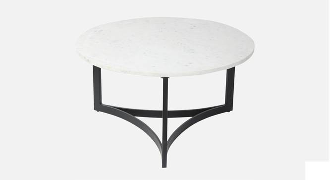 Verona Marble Coffee Table In Black Finish - 1-63-1-4 (Black Finish) by Urban Ladder - Front View Design 1 - 847925
