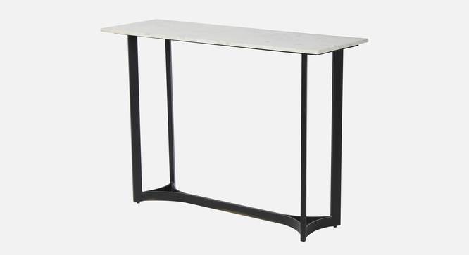 Verona Marble Console Table In Black Finish - 1-63-3-4 (Black Finish) by Urban Ladder - Front View Design 1 - 847926