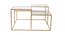 Valentino Glass Mirror Bunching Coffee Table in Dark Gold Finish - 1-96-1-4 (Golden Finish) by Urban Ladder - Design 1 Side View - 847935