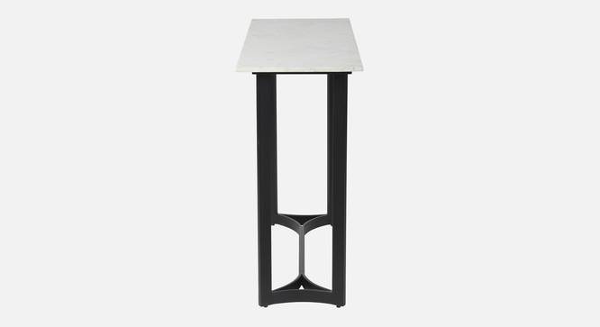 Verona Marble Console Table In Black Finish - 1-63-3-4 (Black Finish) by Urban Ladder - Design 1 Side View - 847945