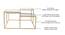 Valentino Glass Mirror Bunching Coffee Table in Dark Gold Finish - 1-96-1-4 (Golden Finish) by Urban Ladder - Ground View Design 1 - 847954
