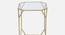 Hammond Glass Side Table In Gold Finish - 1-65-2-1 (Golden Finish) by Urban Ladder - Ground View Design 1 - 847956