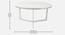 Hammond Marble Coffee Table In Chrome Finish - 1-65-1-1 (Chrome Finish) by Urban Ladder - Ground View Design 1 - 847958