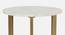 Verona Marble Side Table In Gold Finish - 1-63-2-1 (Golden Finish) by Urban Ladder - Ground View Design 1 - 847961