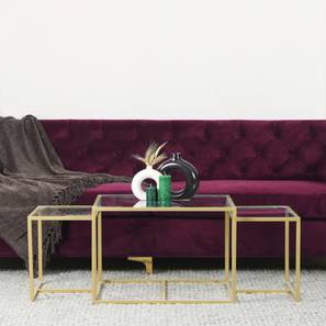 Stendal Square Metal Coffee Table in Golden Finish-image-40