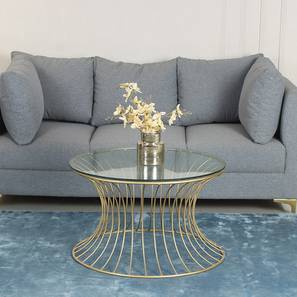 Perth Round Metal Coffee Table in Golden Finish-image-48