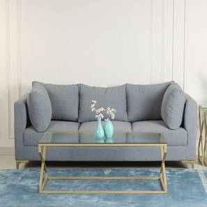 New Arrivals Living Room Furniture Design Melbourne Rectangular Metal Coffee Table in Golden Finish