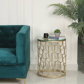 claymint Belmont Metal Side Table in Golden Finish-picture-16