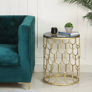 claymint Belmont Metal Side Table in Golden Finish-picture-12