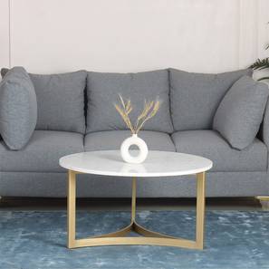 New Arrivals Living Room Furniture Design Verona Round Metal Coffee Table in Golden Finish